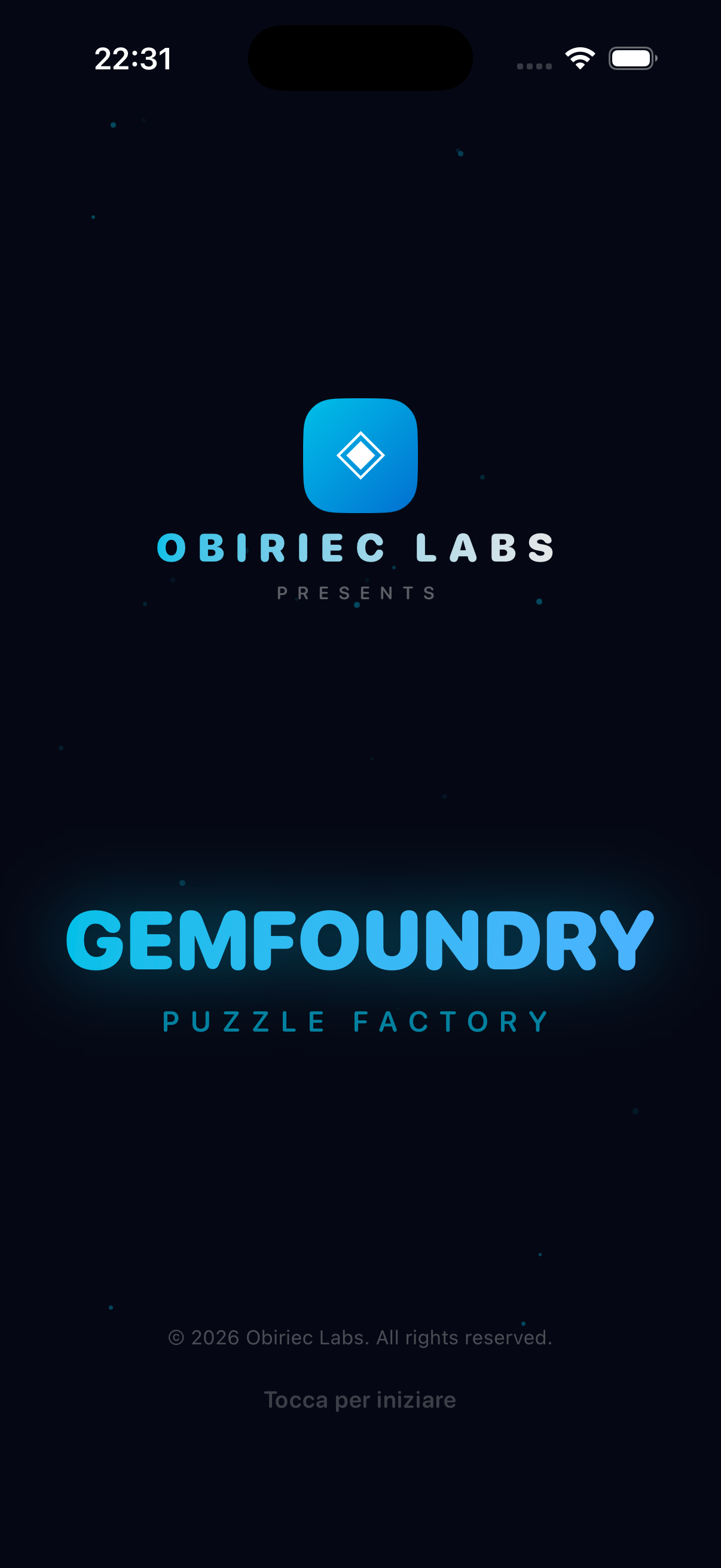GEMFOUNDRY Puzzle Factory splash screen